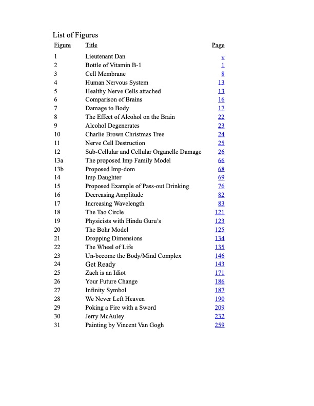 Chapter list of The Cloud.  The process within guarantees sobriety.